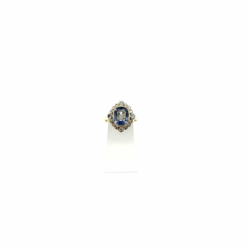 Bague Bague en or jaune, saphir et diamants 58 Facettes Z15B51765