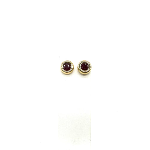 Boucles d'oreilles Boucles d’oreilles en or jaune 750 et rubis 58 Facettes Z1351474