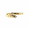 Bracelet Bracelet jonc ouvrant en or jaune 750 et diamants 58 Facettes Z1351789