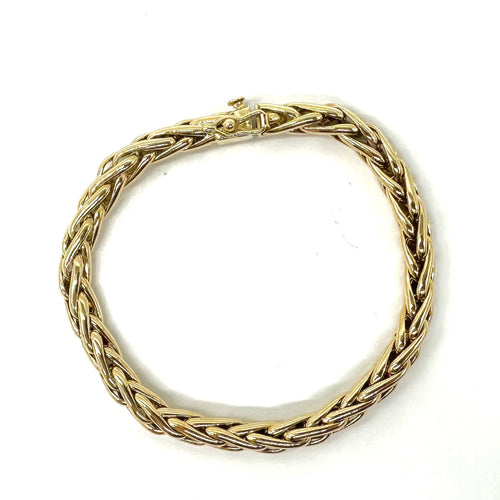 Bracelet Bracelet - Maille palmier en or jaune 58 Facettes Z1351580