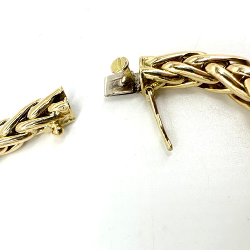 Bracelet Bracelet - Maille palmier en or jaune 58 Facettes Z1351580