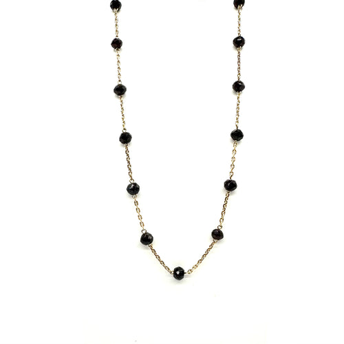 Collier Collier en or jaune 750 et grenats 58 Facettes Z15B51717
