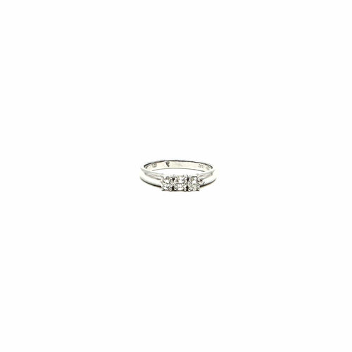 Bague 51 Bague trilogie en or blanc 750 et diamants 58 Facettes Z15B51778