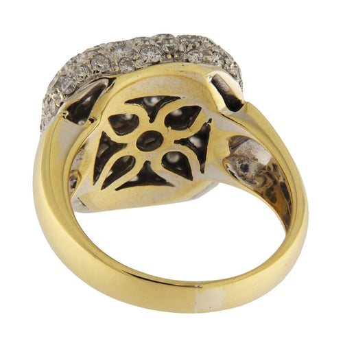 Bague Anello en or jaune pavé de diamants 58 Facettes G3878