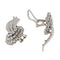 Boucles d'oreilles Orecchini en or blanc avec diamants 2,65 ct 58 Facettes G3742
