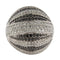 Bague Bague dôme en or blanc pavée de diamants blancs et noirs 58 Facettes G3850