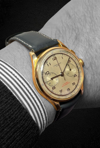 Montre Chronographe Suisse - Chronographe en or jaune 18K 58 Facettes