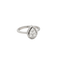 Bague 53 Bague en or blanc 18 carats sertie de diamants 58 Facettes 20170