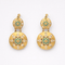 Boucles d'oreilles Boucles d'oreilles pendantes ajourées en or jaune 18 carats émaillées 58 Facettes 33346