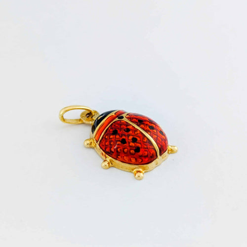 Pendentif Pendentif coccinelle animalier en or jaune 18 carats 58 Facettes 32260