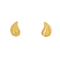 Boucles d'oreilles Boucles d'oreilles feuille stylisée en or jaune 18 carats 58 Facettes 32681