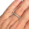 Bague 52 Alliance - Bague en or blanc 18 carats diamants 58 Facettes 370