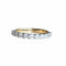 Demi-alliance - Bague en or 18 carats et diamants