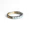 Demi-alliance - Bague en or 18 carats et diamants