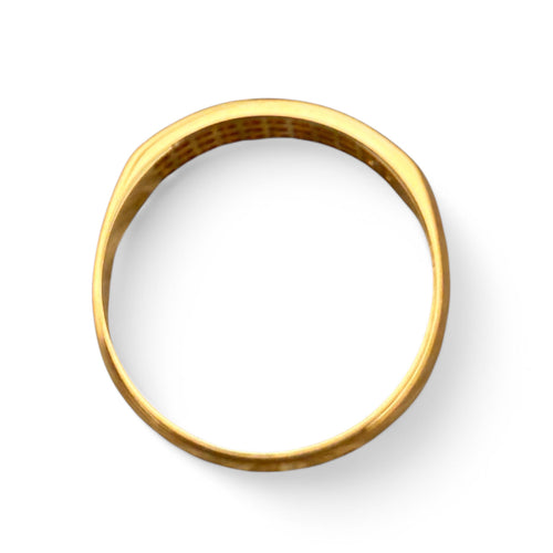 Bague 50 Bague jonc en or jaune 18 carats et diamants 58 Facettes 331
