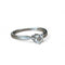 Bague 54 Solitaire - Bague diamant 0,35 carat G VVS en or blanc 18 carats 58 Facettes 282