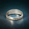 Bague 50 Alliance double rang diamants or blanc 18 carats – serti rail – 0.24 ct 58 Facettes 206
