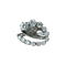 Bague 54 Bague serpentine - Bague en or blanc 18 carats diamants 58 Facettes 194