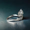 Bague 54 Bague serpentine - Bague en or blanc 18 carats diamants 58 Facettes 194