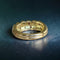 Bague 55 Bague jonc torsadée rubis et diamants en or jaune 18 carats 58 Facettes 97