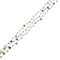 Collier Marco Bicego Paradise - Collier 3 rangs en or blanc 18 ct à pierres colorées 58 Facettes 38436