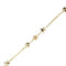 Bracelet Bracelet à cœurs, étoiles et fleurs en or 18 ct tricolore 58 Facettes 31820