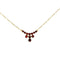 Collier Collier - Maille figaro en or jaune 18 ct et grenats 58 Facettes 35564