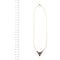 Collier Collier - Maille figaro en or jaune 18 ct et grenats 58 Facettes 35564