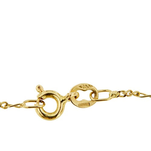 Collier Collier - Maille figaro en or jaune 18 ct et grenats 58 Facettes 35564