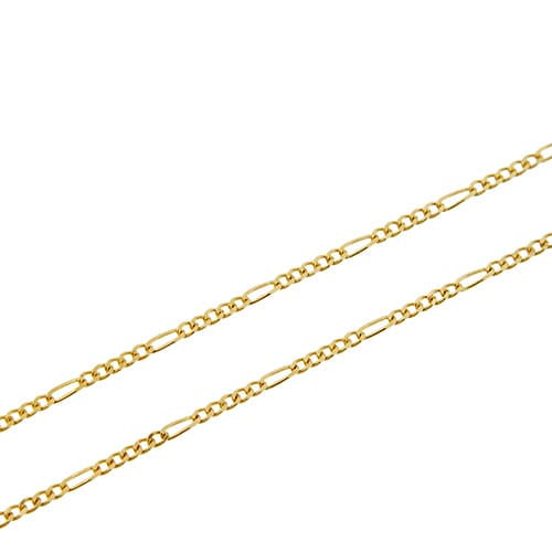Collier Collier - Maille figaro en or jaune 18 ct et grenats 58 Facettes 35564