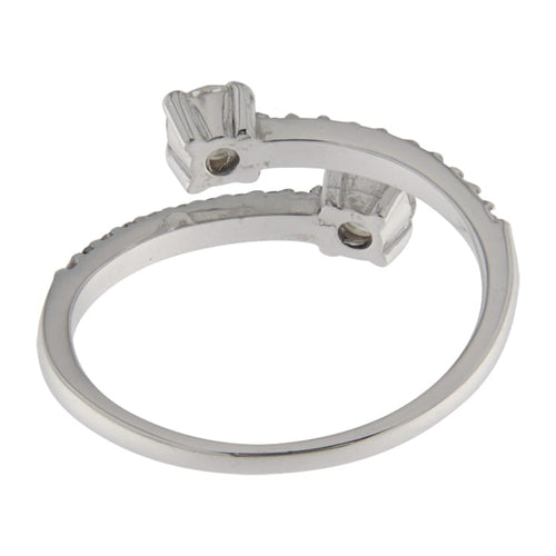 Bague Guidetti - Bague contrarié en or blanc et diamants 0,51 ct 58 Facettes G3636