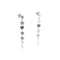 Boucles d'oreilles Boucles d’oreilles pendantes fleur, étoile et cœur en or blanc 18 ct 58 Facettes 36062