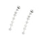 Boucles d'oreilles Boucles d’oreilles pendantes fleur, étoile et cœur en or blanc 18 ct 58 Facettes 36062