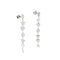 Boucles d'oreilles Boucles d’oreilles pendantes fleur, étoile et cœur en or blanc 18 ct 58 Facettes 36062
