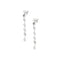 Boucles d'oreilles Boucles d’oreilles pendantes fleur, étoile et cœur en or blanc 18 ct 58 Facettes 36062