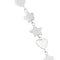 Boucles d'oreilles Boucles d’oreilles pendantes fleur, étoile et cœur en or blanc 18 ct 58 Facettes 36062