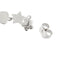 Boucles d'oreilles Boucles d’oreilles pendantes fleur, étoile et cœur en or blanc 18 ct 58 Facettes 36062