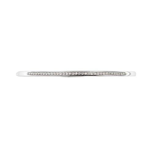 Bracelet Bracelet jonc en or blanc 18 ct et diamants 58 Facettes 35390