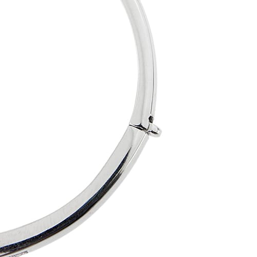 Bracelet Bracelet jonc en or blanc 18 ct et diamants 58 Facettes 35390