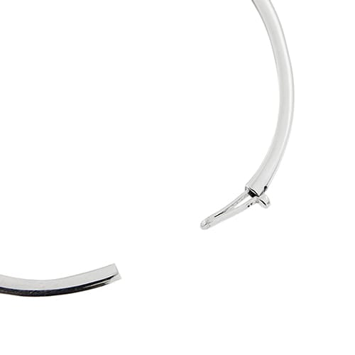 Bracelet Bracelet jonc en or blanc 18 ct et diamants 58 Facettes 35390