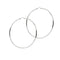 Boucles d'oreilles Boucles d’oreilles créoles grandes en or blanc 18 ct 58 Facettes 30003