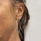 Boucles d'oreilles Boucles d’oreilles créoles grandes en or blanc 18 ct 58 Facettes 30003