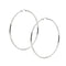 Boucles d'oreilles Boucles d’oreilles créoles grandes en or blanc 18 ct 58 Facettes 30003