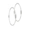 Boucles d'oreilles Boucles d’oreilles créoles grandes en or blanc 18 ct 58 Facettes 30003