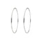 Boucles d'oreilles Boucles d’oreilles créoles grandes en or blanc 18 ct 58 Facettes 30003