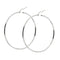 Boucles d'oreilles Boucles d’oreilles créoles grandes en or blanc 18 ct 58 Facettes 30003