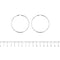 Boucles d'oreilles Boucles d’oreilles créoles grandes en or blanc 18 ct 58 Facettes 30003