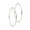 Boucles d'oreilles Boucles d’oreilles créoles grandes en or blanc 18 ct 58 Facettes 30003