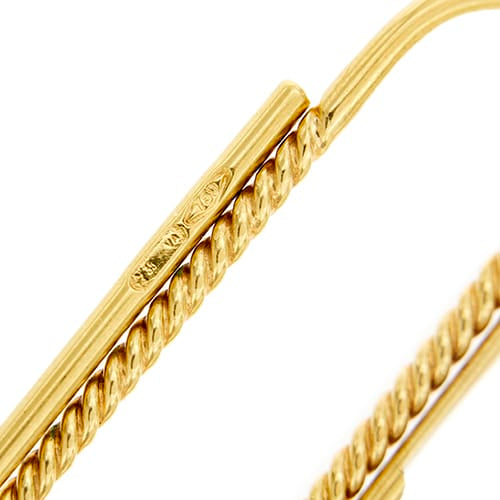 Fermoir à billets en or jaune 18 ct 58 Facettes 36790