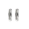 Boucles d'oreilles Boucles d’oreilles créoles ovales en or blanc 18 ct et diamants 58 Facettes 37738